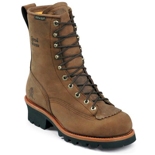 Chippewa Men's Lace to Toe Waterproof Steel Toe Logger