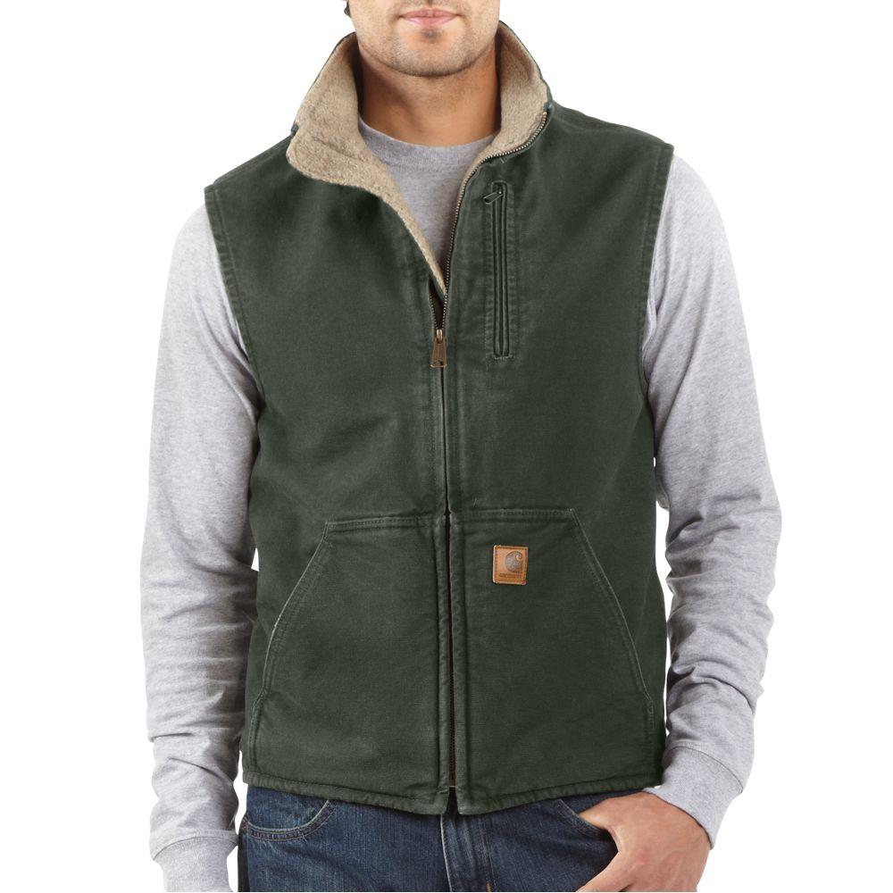 carhartt men's vest with hood