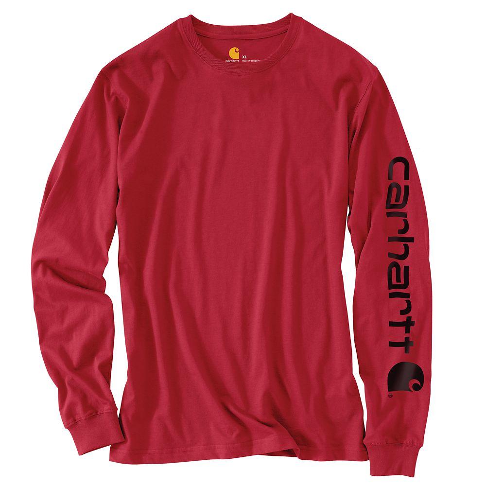 Carhartt Long Sleeve Graphic Logo Tee RED