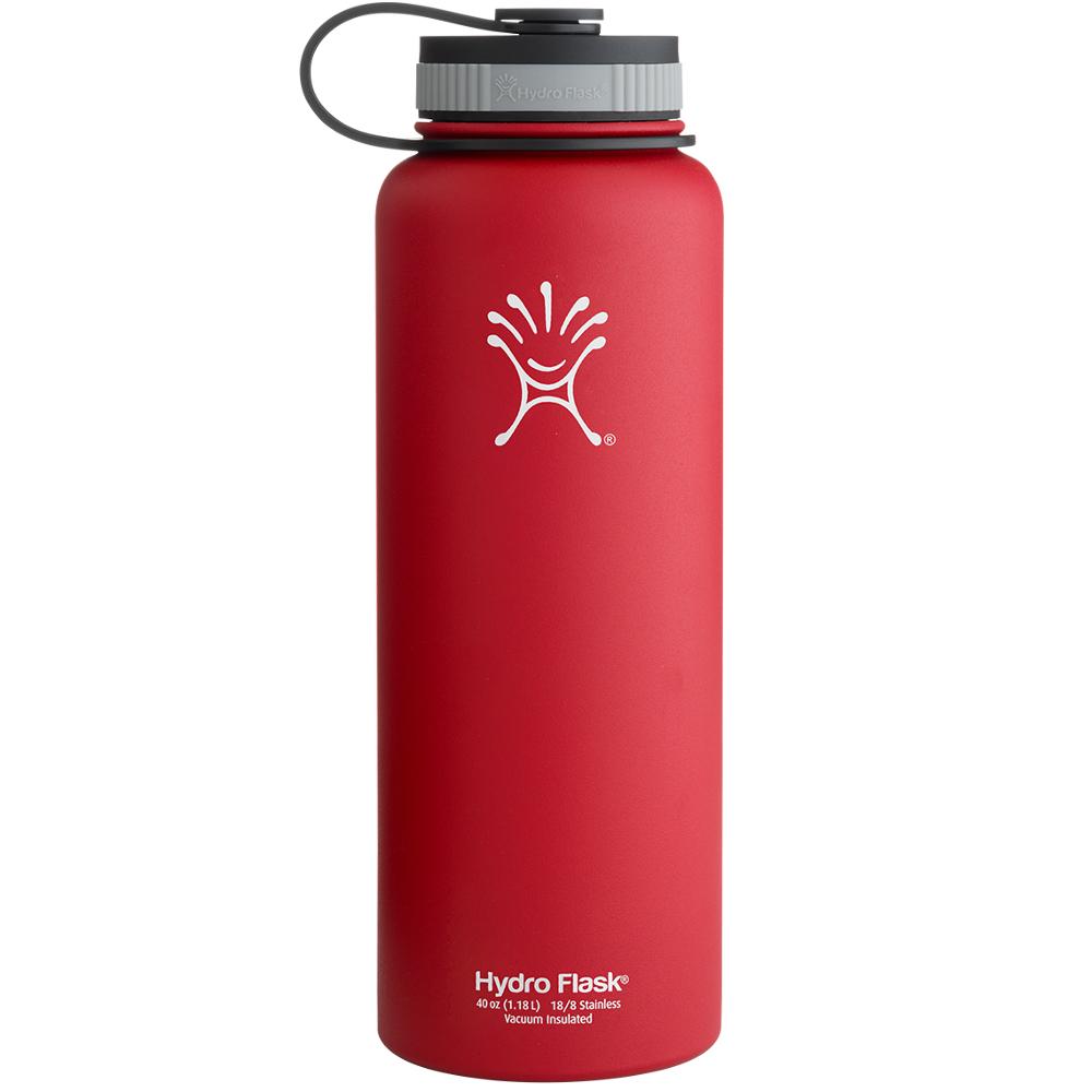 Hydroflask 40oz Wide Mouth Insulated Bottle RED