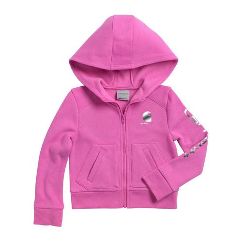 Carhartt Toddler Girl's Logo Zip Sweatshirt