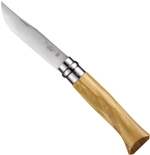 Opinel No8 Olive Wood Handle Folding Knife