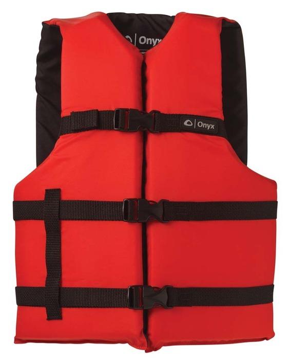 Onyx Adult General Purpose Universal PFD Vest - Red RED