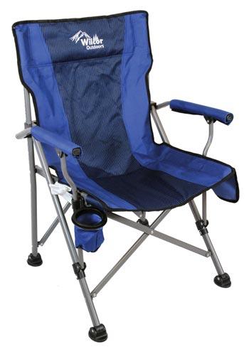 Wilcor Deluxe Straight Back Chair BLUE