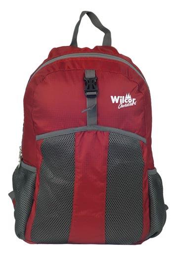 Wilcor Pocket Fold Backpack RED