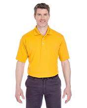 UltraClub Men's Cool & Dry Stain-Release Performance Polo GOLD