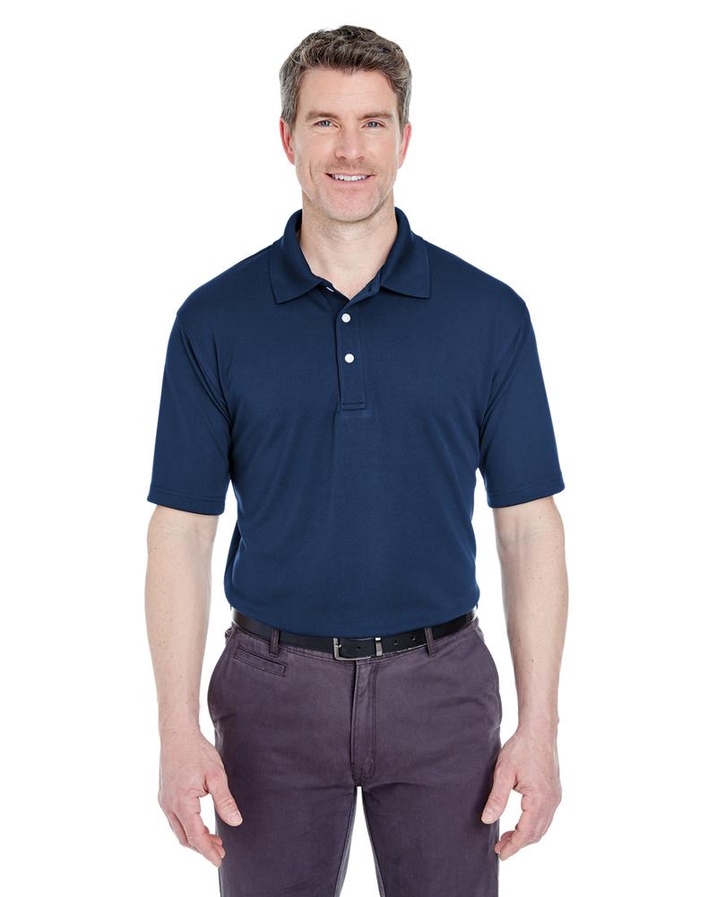 UltraClub Men's Cool & Dry Stain-Release Performance Polo NAVY