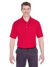 UltraClub Men's Cool & Dry Stain-Release Performance Polo RED