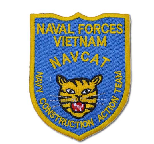  Naval Forces Vietnam Navcat Embroidered Iron On Patch