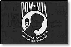 2x3 Ft Pow- Mia Nyl- Glo Flag
