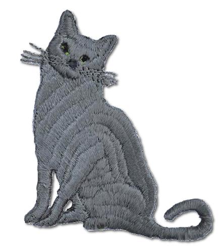 Cat Embroidered Iron On Patch