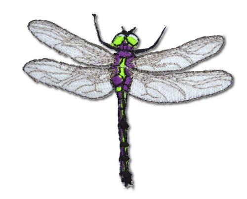 Dragonfly Embroidered Iron On Patch