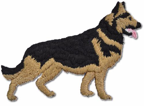German Shepard Embroidered Iron On Patch