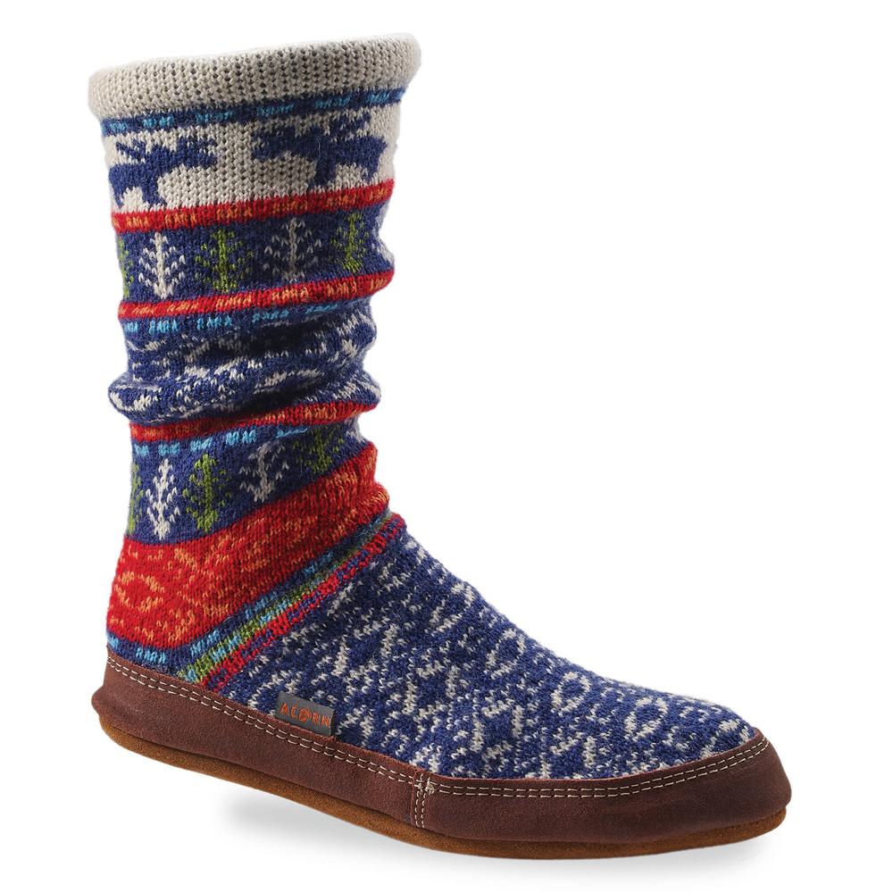  Acorn Patterned Slipper Socks