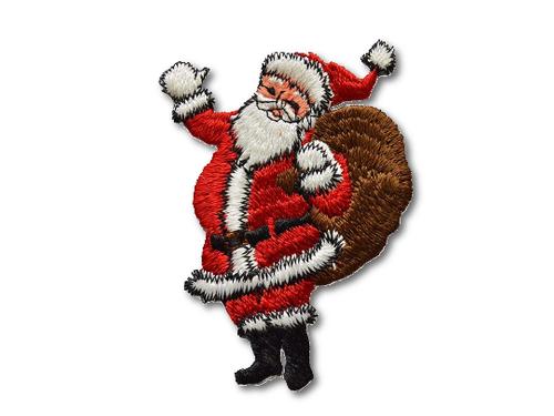 Santa Claus Embroidered Iron On Patch