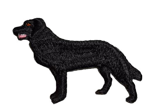 Kenco Labrador Retriever Iron On Embroidered Patch BLACK