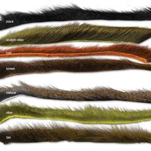 Orvis Pine Squirrel Skin Zonkered Fly Tying Material BLACK