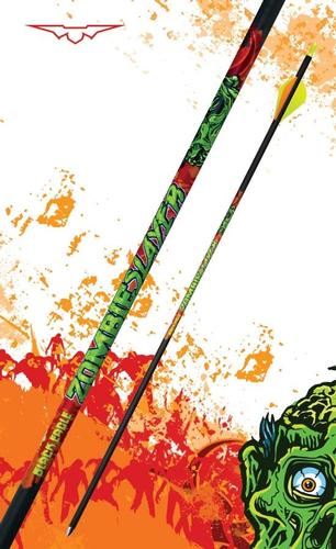 Black Eagle Arrows Zombie Slayer Fletched Carbon Arrows 500 Spine 6-Pack