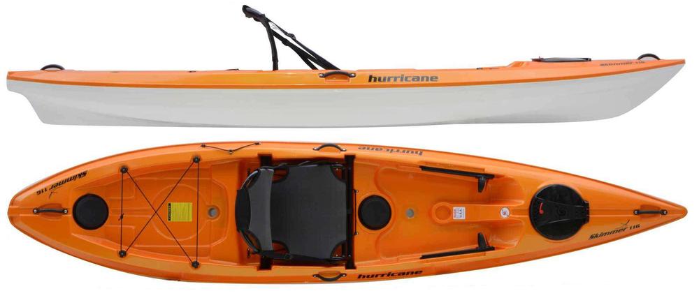 Hurricane Kayaks Skimmer 116 Kayak with 1st Class Seat MANGO