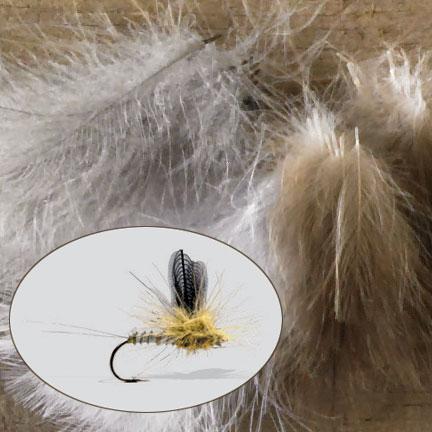 Orvis Cul de Canard Feathers NATURAL/GREY