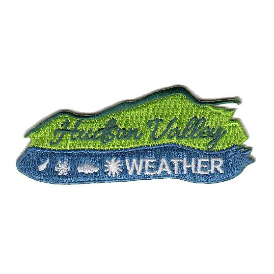 Hudson Valley Weather Embroidered Patch GREEN