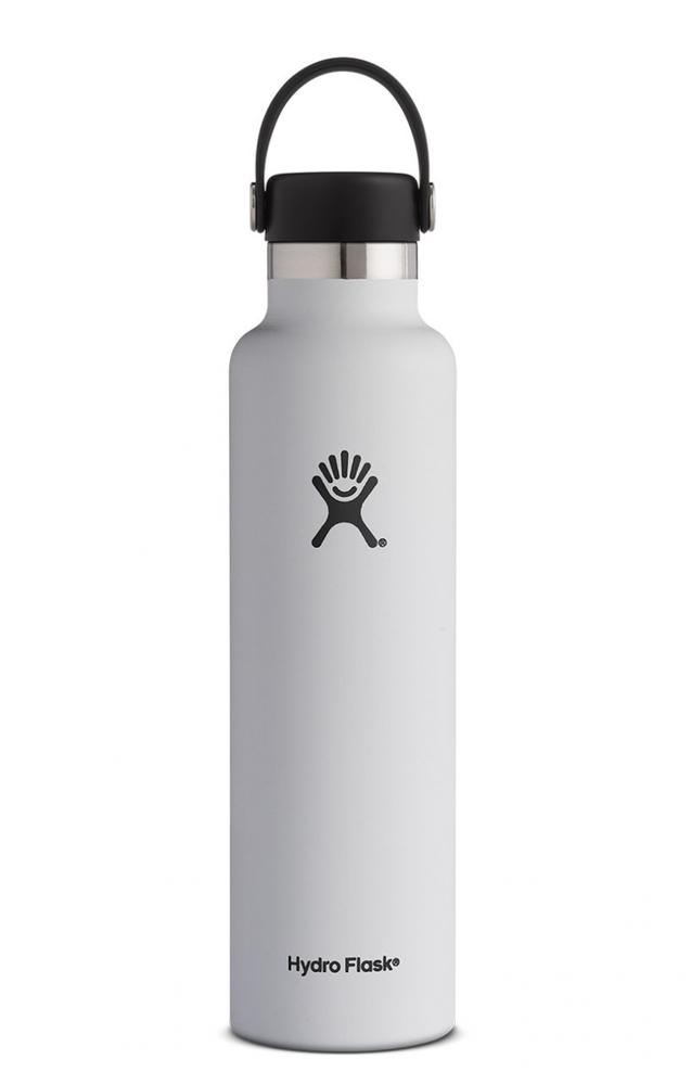 Hydroflask 24oz Standard Mouth Bottle WHITE