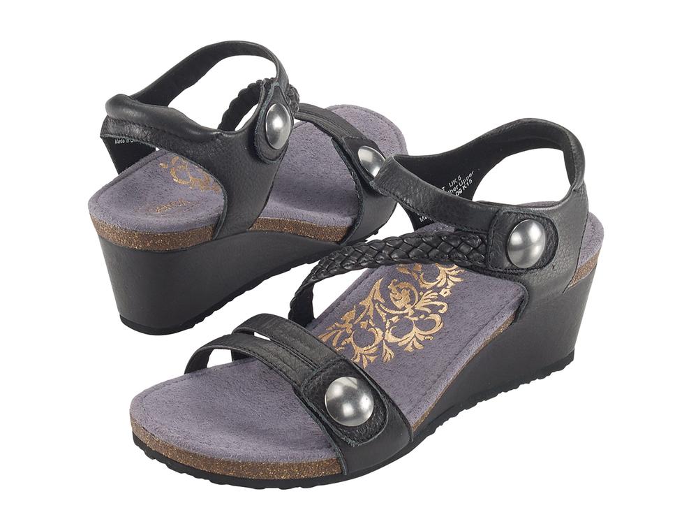 aetrex jillian women's low wedge sandal