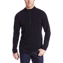 Minus33 Men's Isolation Midweight Wool Quarter Zip Pullover BLACK