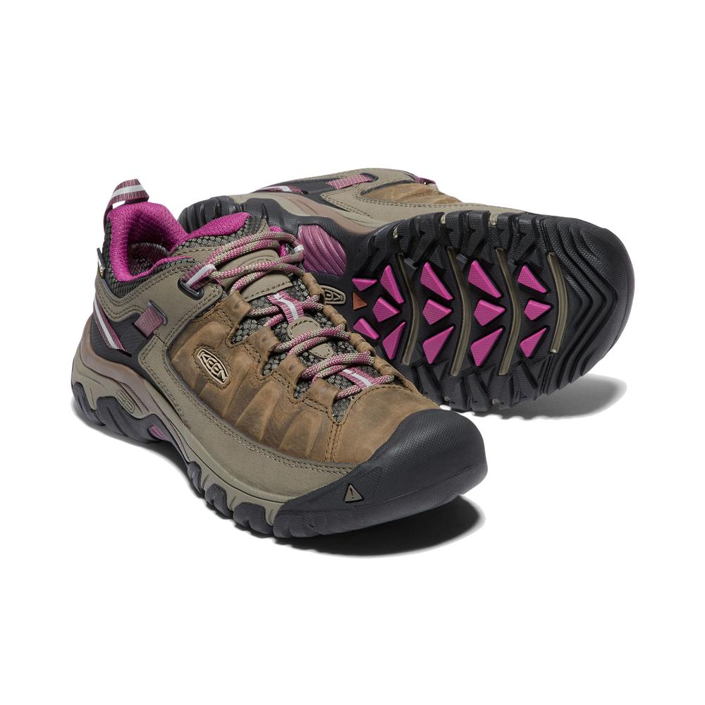 Keen Women's Targhee 3 Waterproof Hiking Shoe WEISS/BOYSENBERRY