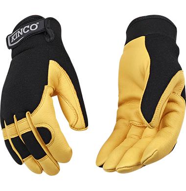 Kinco Grain Deerskin Drivers Glove with Pull Strap