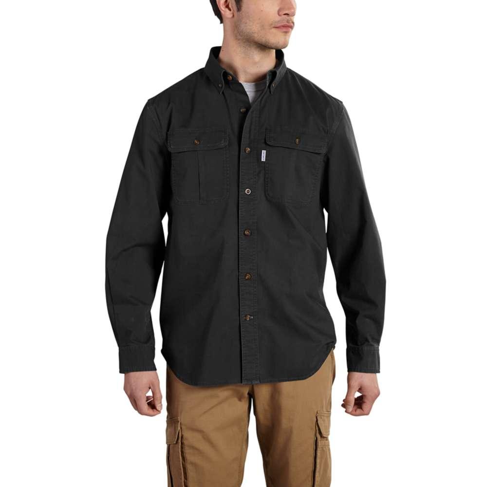 Carhartt Men's Foreman Solid Long Sleeve Work Shirt BLACK
