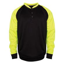 Arborwear Men's Two-tone Tech Double Thick Crew Sweatshirt BLACK/SAFETY_YELLOW