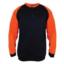 Arborwear Men's Two-tone Tech Double Thick Crew Sweatshirt NAVY/SAFETY_ORANGE