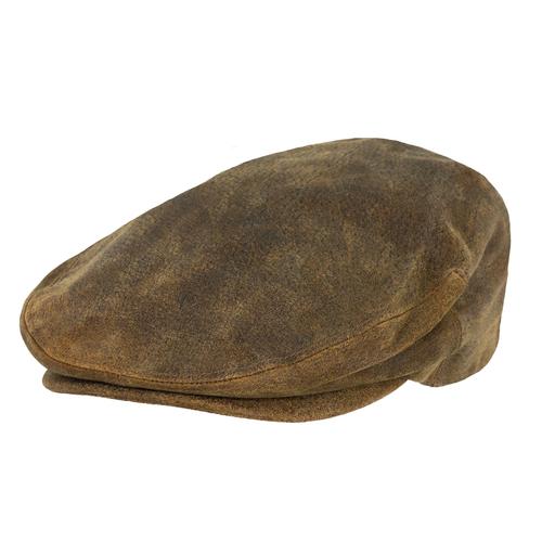 Outback Trading Company Men's Leather Ascot Cap