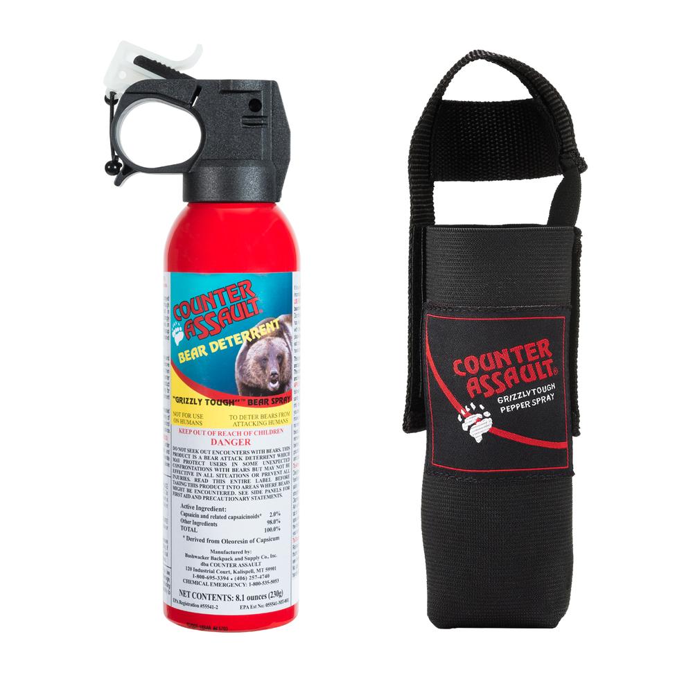 Counter Assault 8oz Bear Spray With Holster