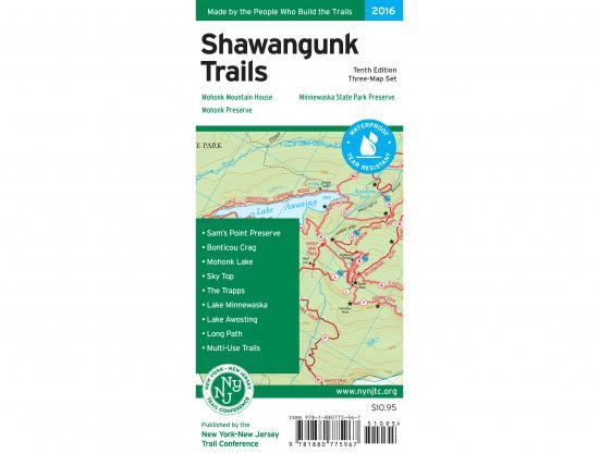 NY/NJ Trail Conference Shawangunk Trail Map NA