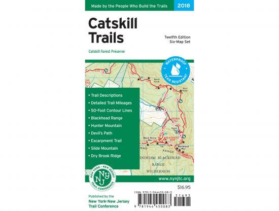NY/NJ Trail Conference Catskill Trails Map NA