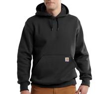 Carhartt Men's Rain Defender Paxton Hooded Heavyweight Sweatshirt BLACK