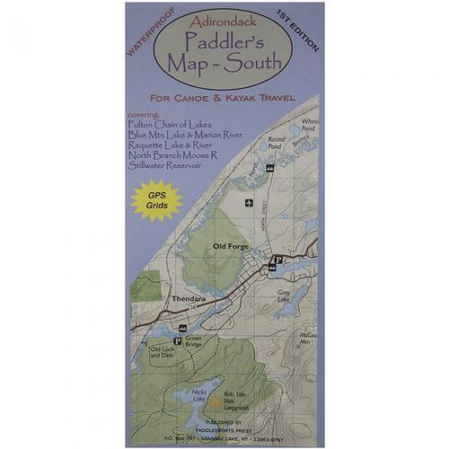 Paddlesports Press North Adirondack Paddler's Map