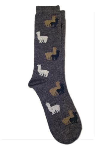 RedMaple Sportswear Co. Alpaca Herd Socks CHARCOAL