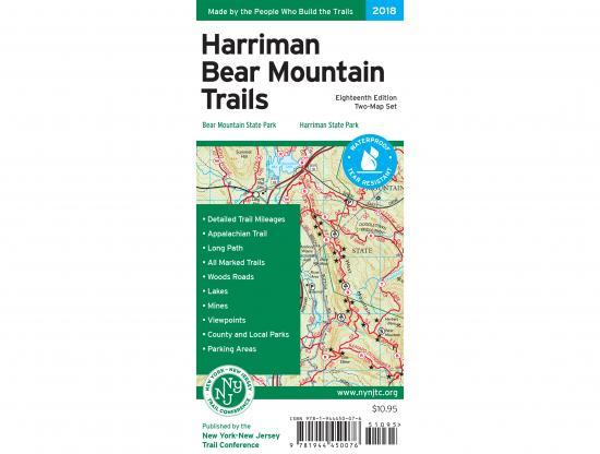NY/NJ Trail Conference Harriman-Bear Mountain Trails Map NA