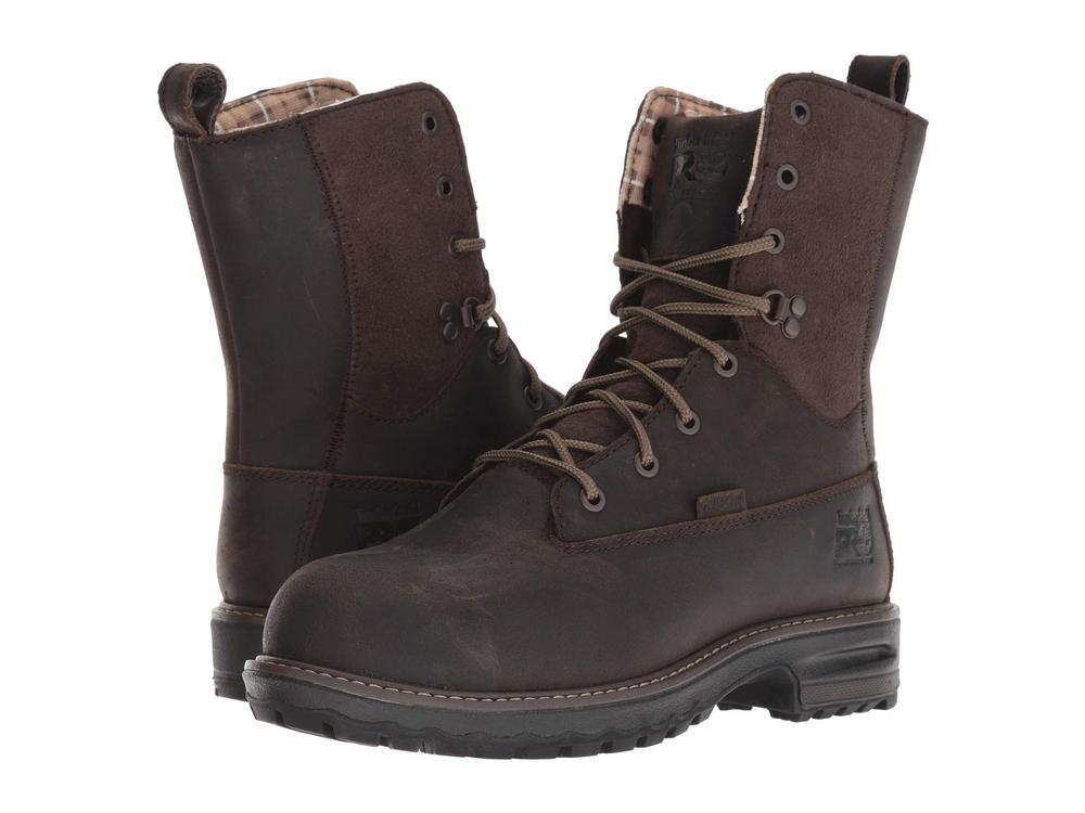 Timberland Pro Women's 8-in Hightower Composite Toe Insulated Work Boot BROWN
