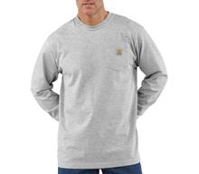 Carhartt Men's Workwear Long-Sleeve Pocket T-Shirt HEATHER_GRAY