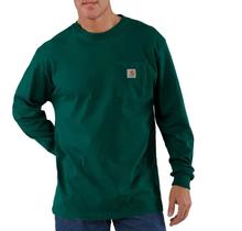 Carhartt Men's Workwear Long-Sleeve Pocket T-Shirt HUNTER_GREEN