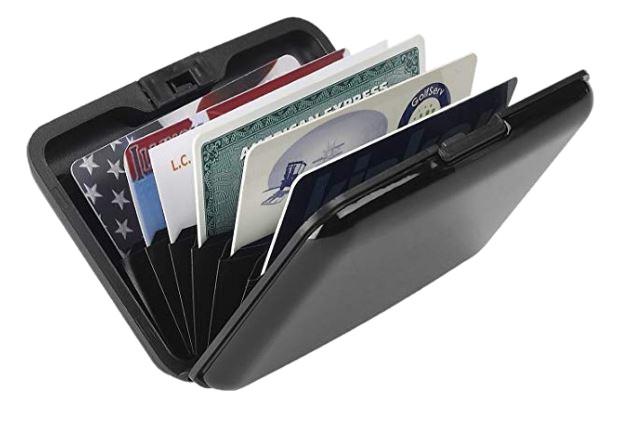 L.C.Industries Rfid- Blocking Aluminum Wallet