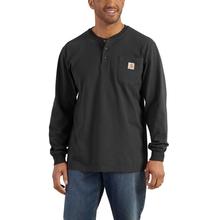 Carhartt Men's Workwear Long Sleeve Henley T Shirt BLACK