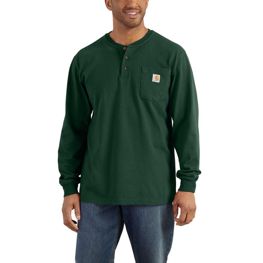  Carhartt Men's Workwear Long Sleeve Henley T Shirt