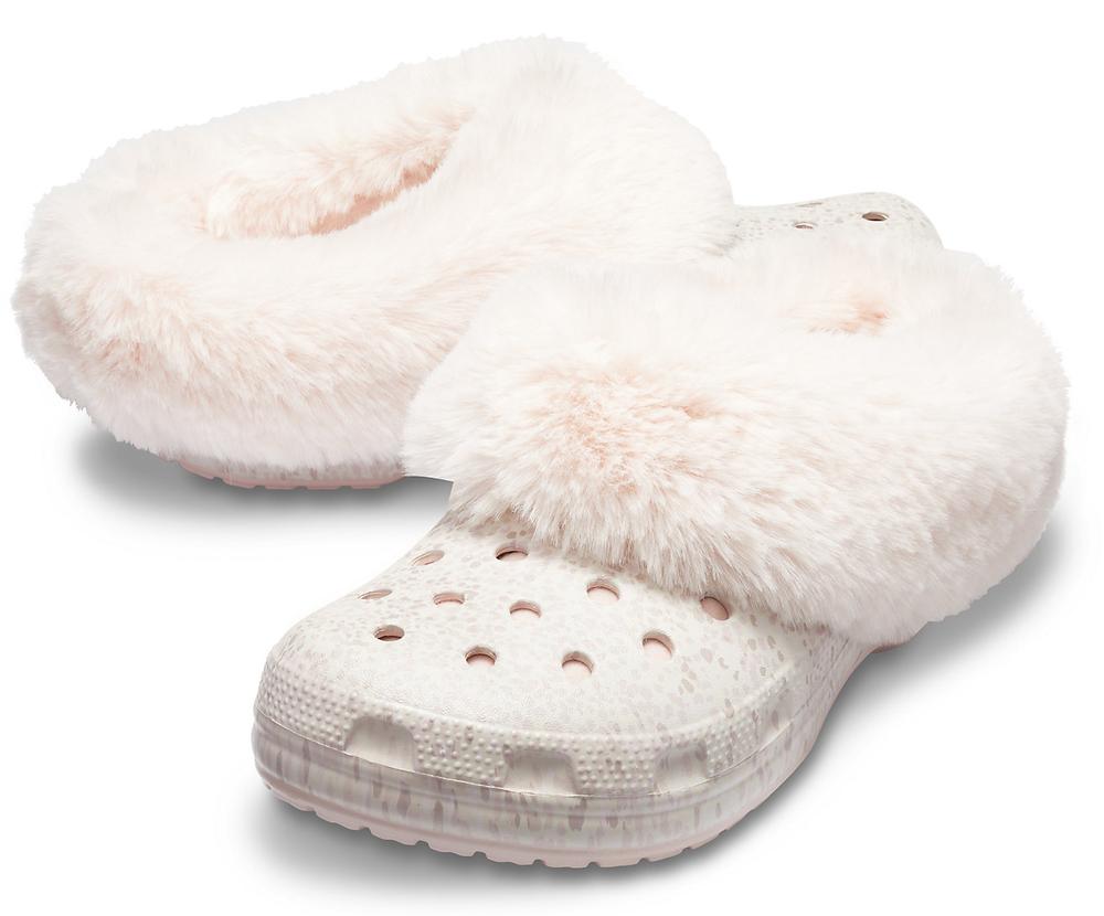 crocs classic luxe lined slipper