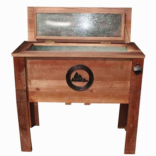 DDI Backyard Expressions Rustic 55qt Cooler with Mountain Design