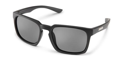 Suncloud Optics Hundo Sunglasses Matte Black with Polar Grey Lens
